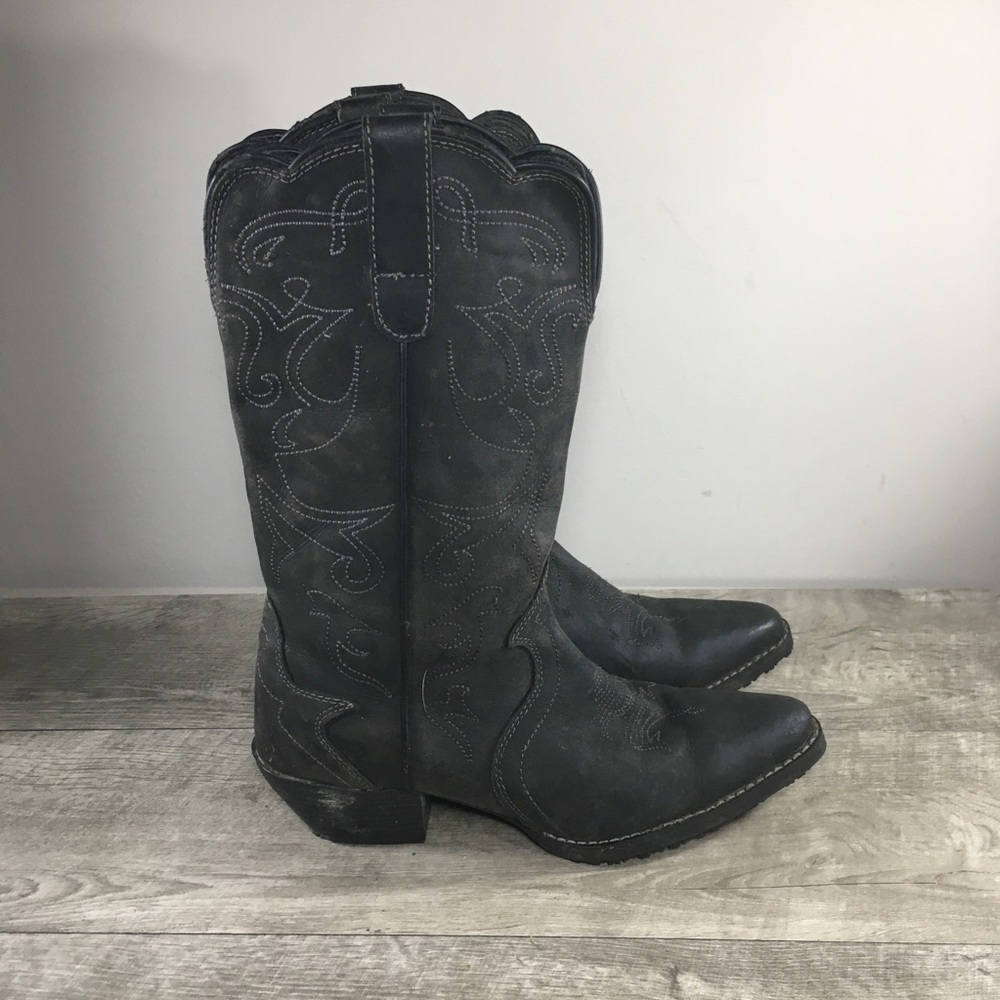 Womens Shoes for Crews Discontinued Snip Toe Leather Western Cowboy Boots 7.5